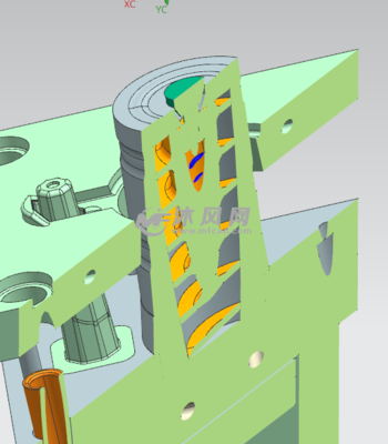 气顶结构大型带把手水杯模具